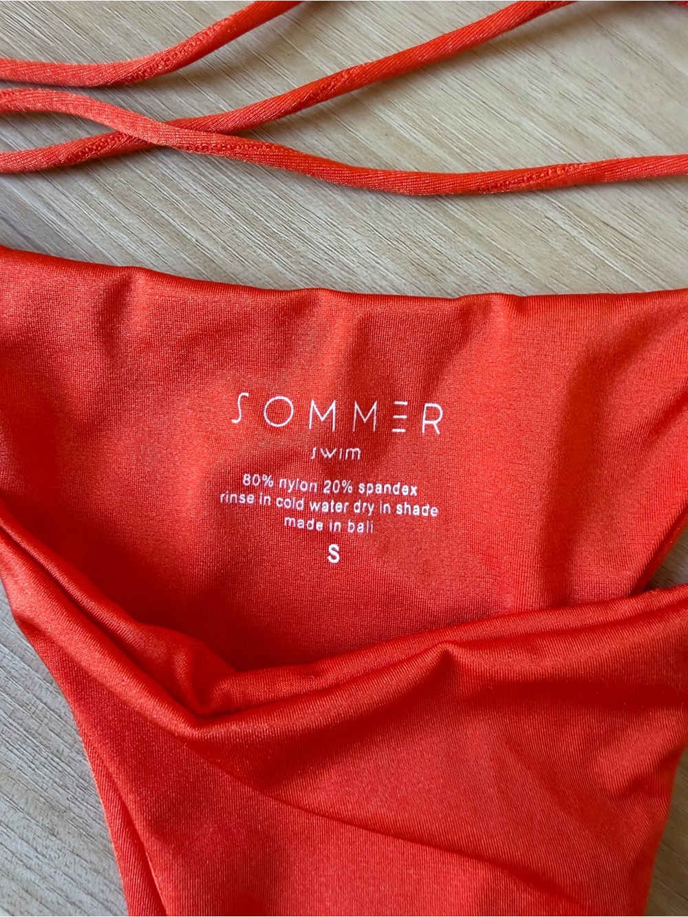 Sommer swim bikini in chili red, size Small, New with tags! - Picture 3 of 4